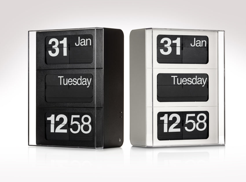 Dator 60 Iconic Vertical Table Wall Clock | Designed by Gino Valle | Solari Lineadesign