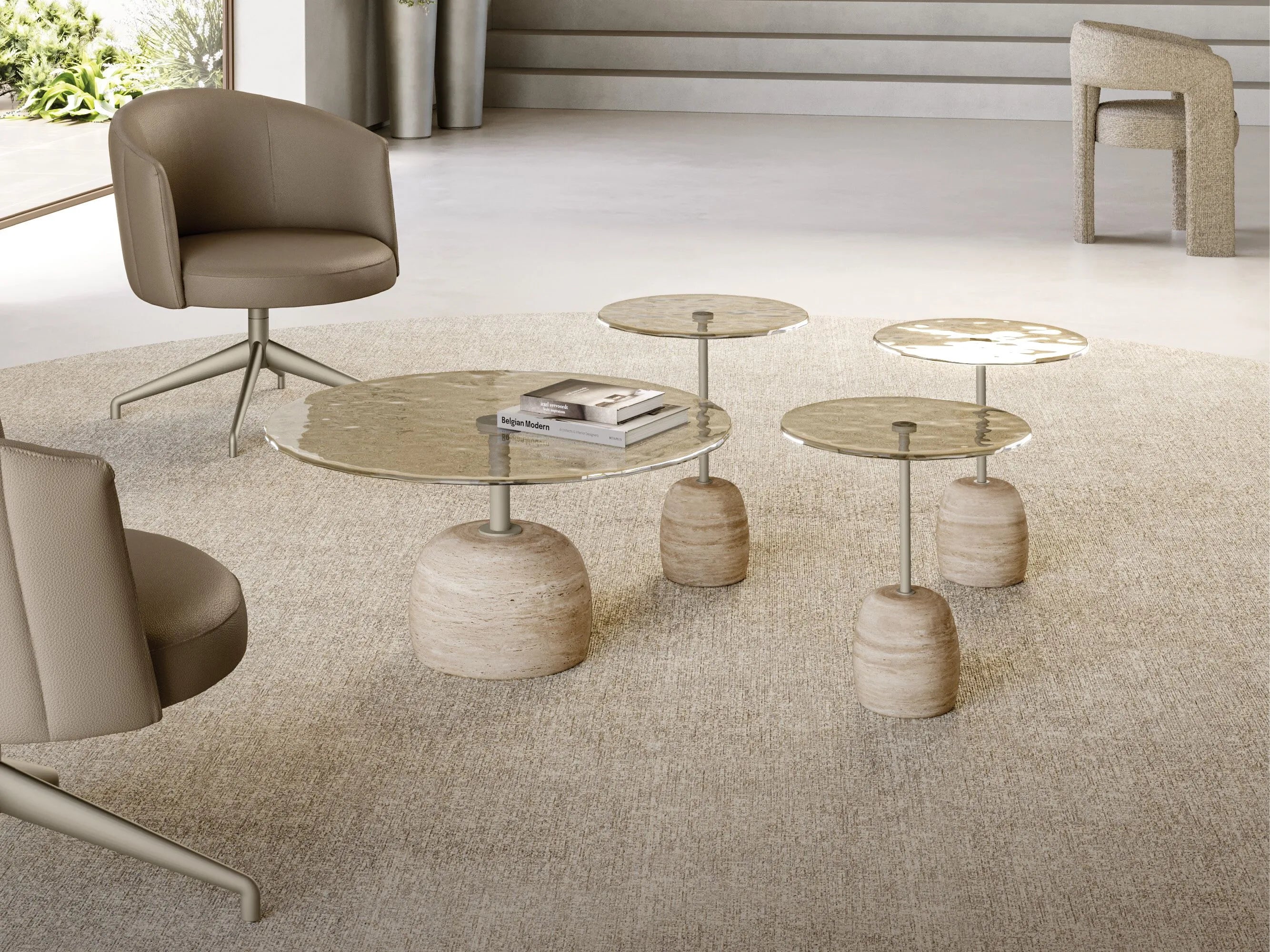 Sir Round Coffee Table | Eforma Iconic Luxury Italian Design