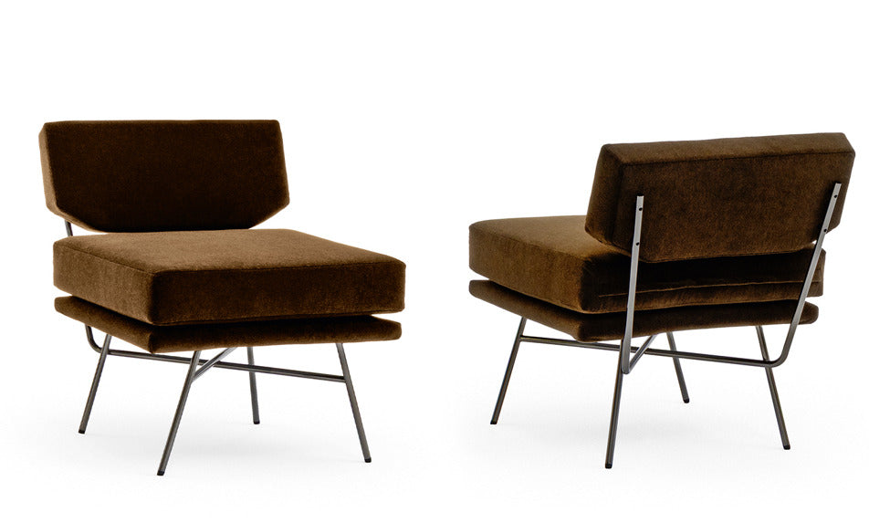 Elettra Armchair Arflex 2026 — Black Nickel, Design B.B.P.R.