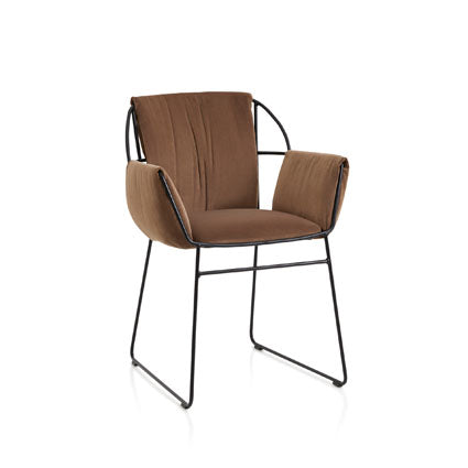 Emma P Soft Dining Chair with Armrests | Luxury Furniture | Crassevig