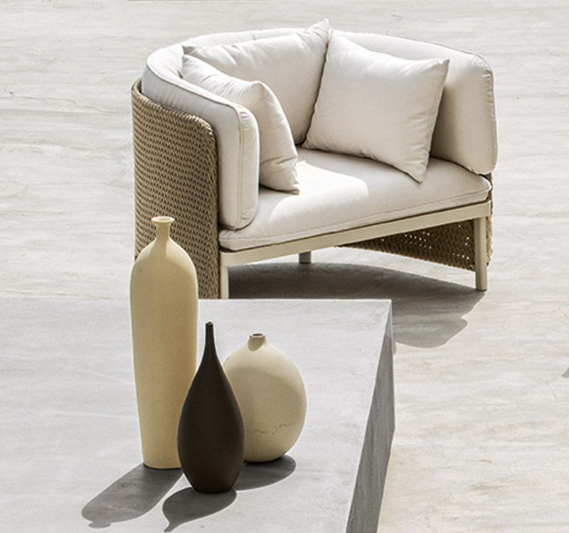 Esedra Lounge Armchair Low | Outdoor Luxury | Ethimo