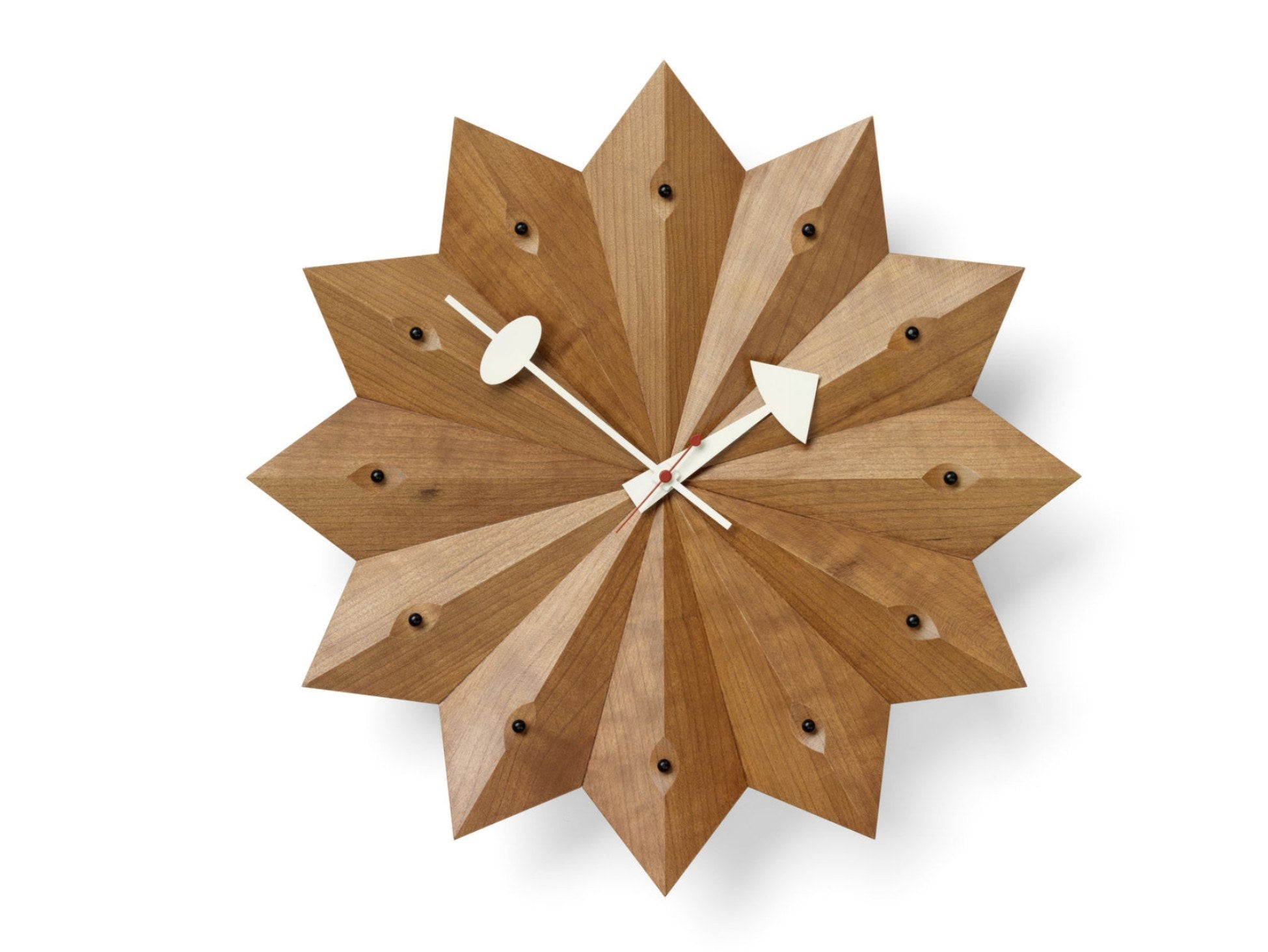 Fan Clock by George Nelson | Mid-Century Modern Wooden Wall Clock