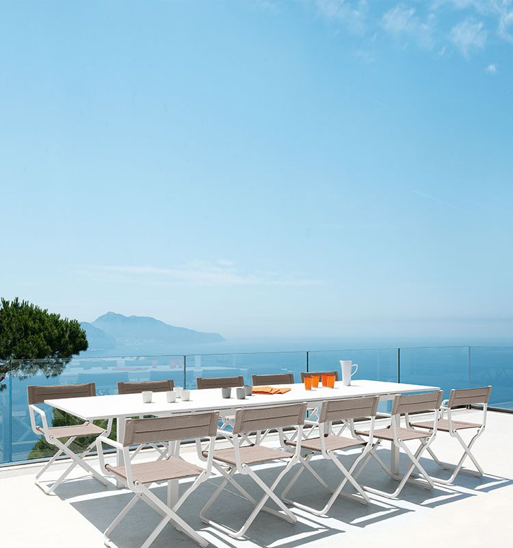 Flat Rectangular Extendable Dining Table | Luxury Outdoor | Ethimo