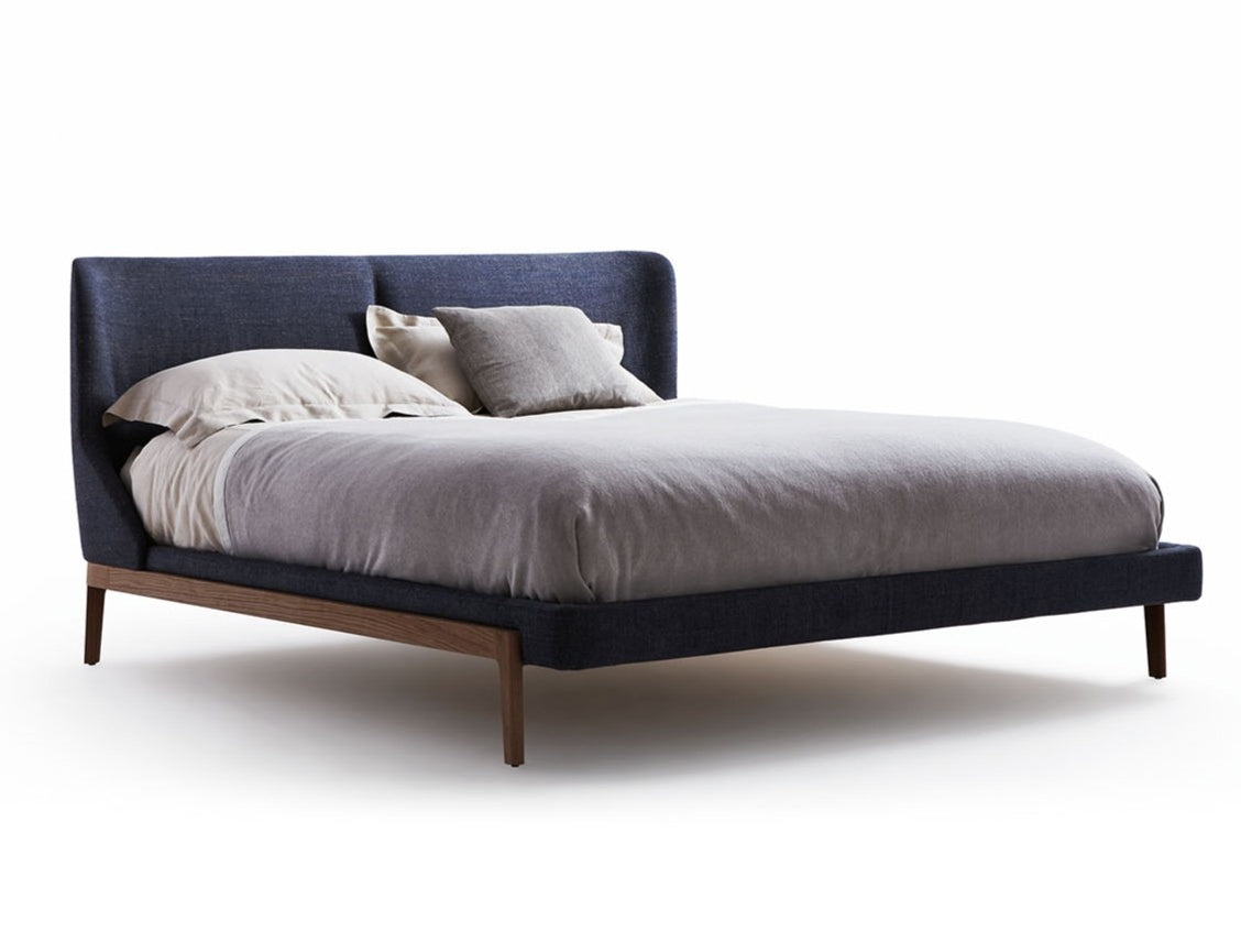 FULHAM Double bed with upholstered headboard Designer Rodolfo Dordoni