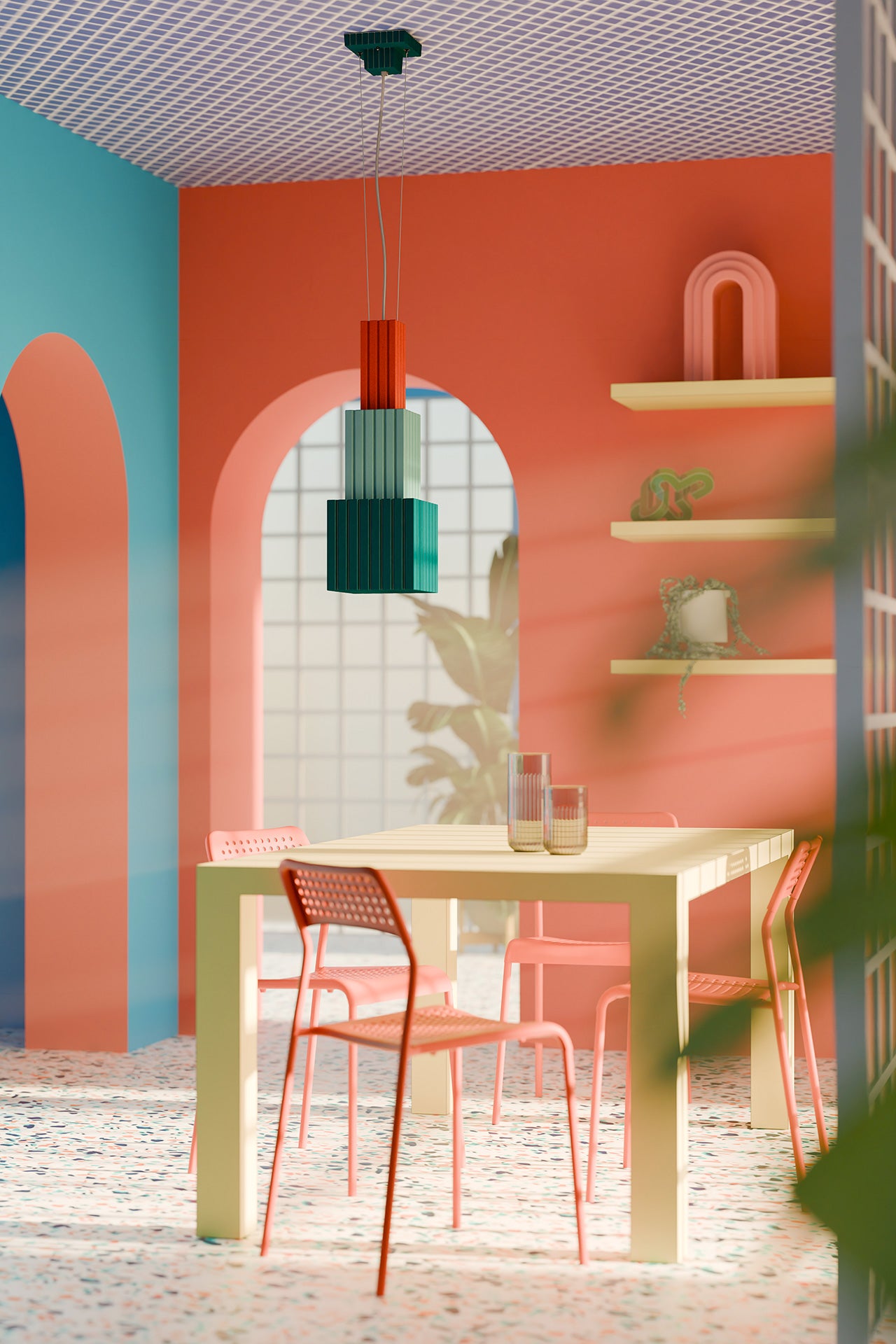 Metra C2832  Pendant Lamp | Ferroluce Ceramic Lighting