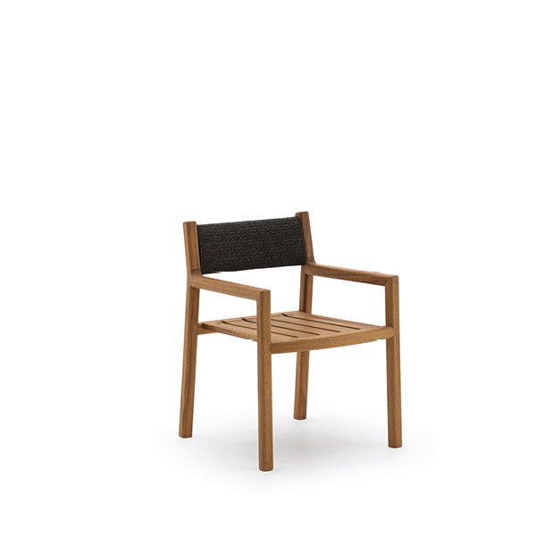 Gianna Outdoor Chair with Armrests | Designed by Monica Armani | Varaschin