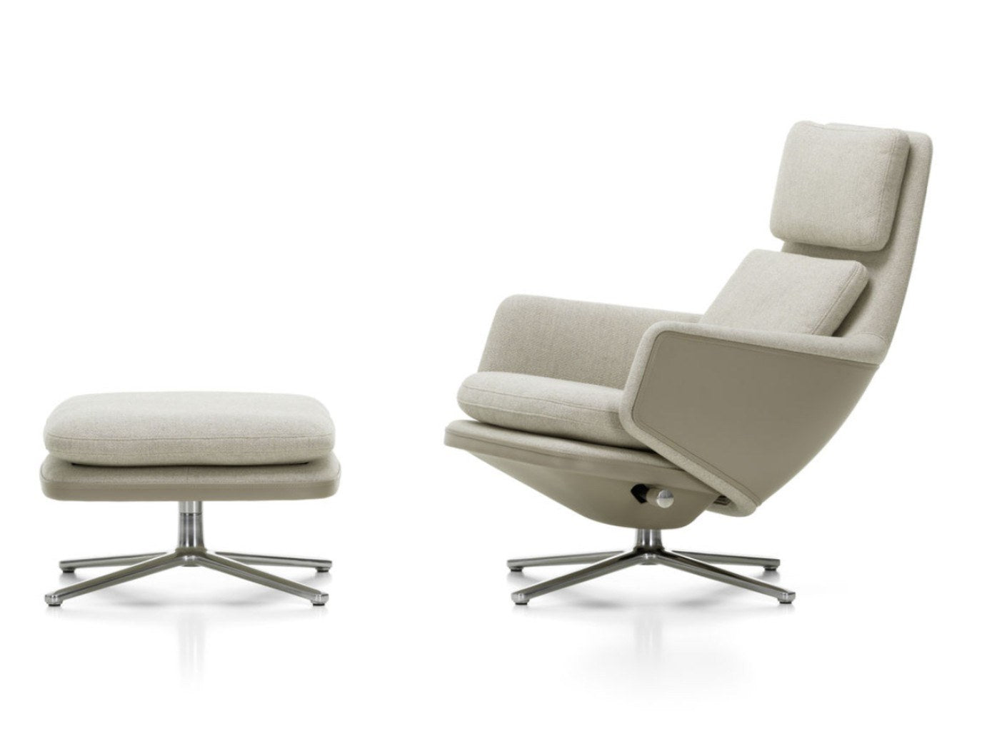 Grand Relax Fabric Lounge Chair | Luxury Reclining Armchair