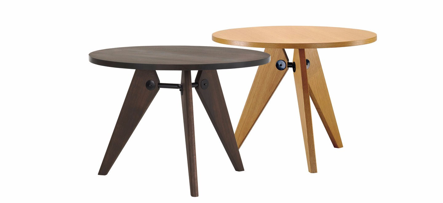 Vitra Gueridon Table by Jean Prouvé | Solid Wood Designer Dining Table