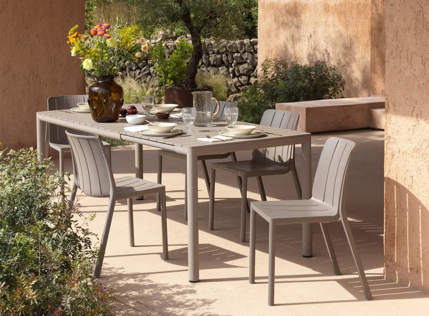 Tevere Extendable Rectangular Dining Table | Luxury Outdoor | Nardi