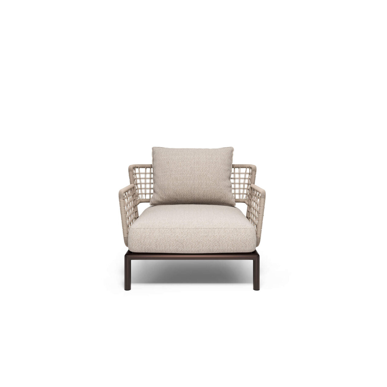EMU Saint Martin Outdoor 1‑Seater Sofa – Steel and Wicker