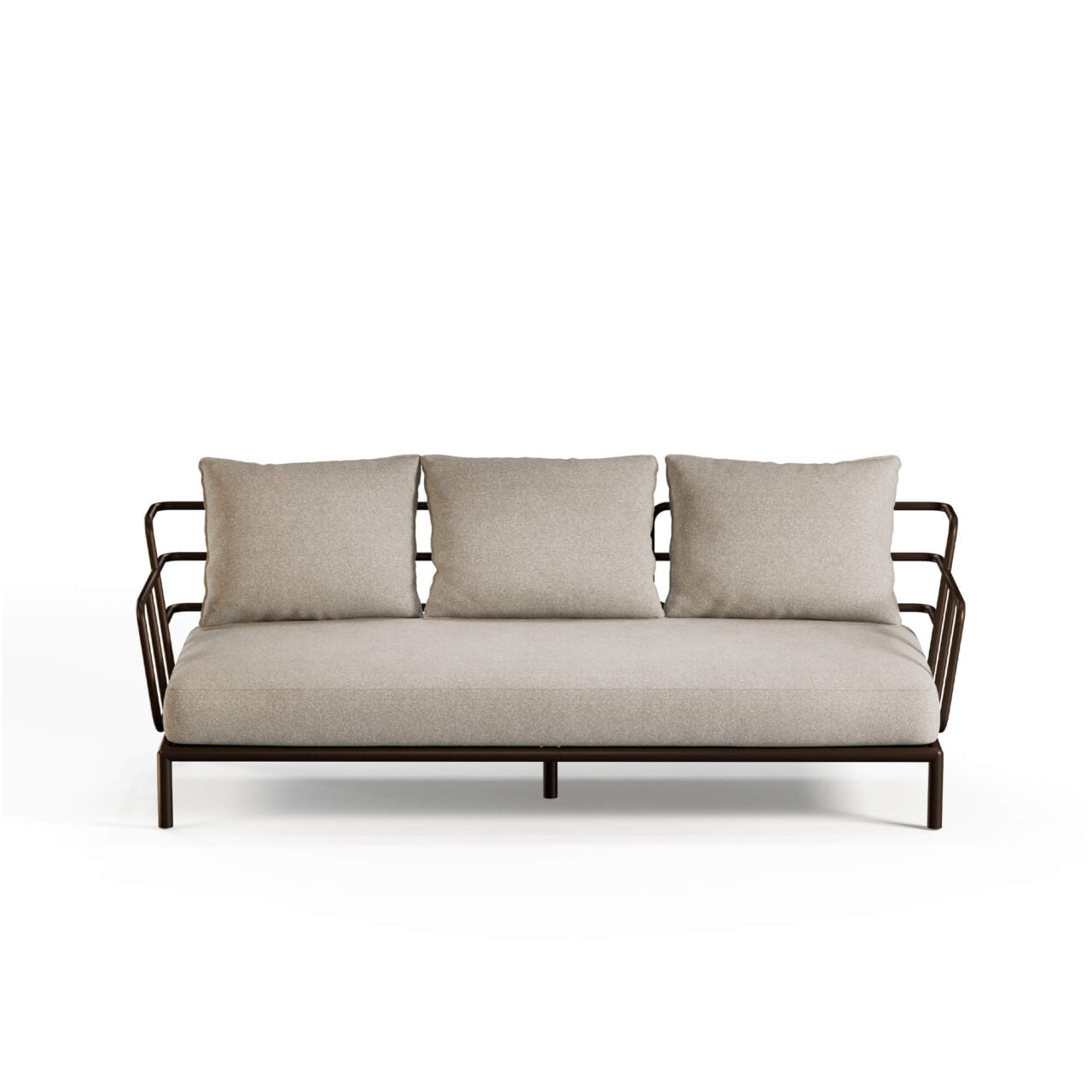EMU Saint Martin Outdoor Sofa 3‑Seater in Steel