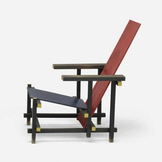 Red and Blue Armchair by Gerryt Rietveld | Stile
