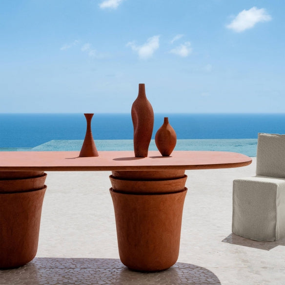 Kasane 31 33 Oval Dining Table | Luxury Furniture | Gervasoni