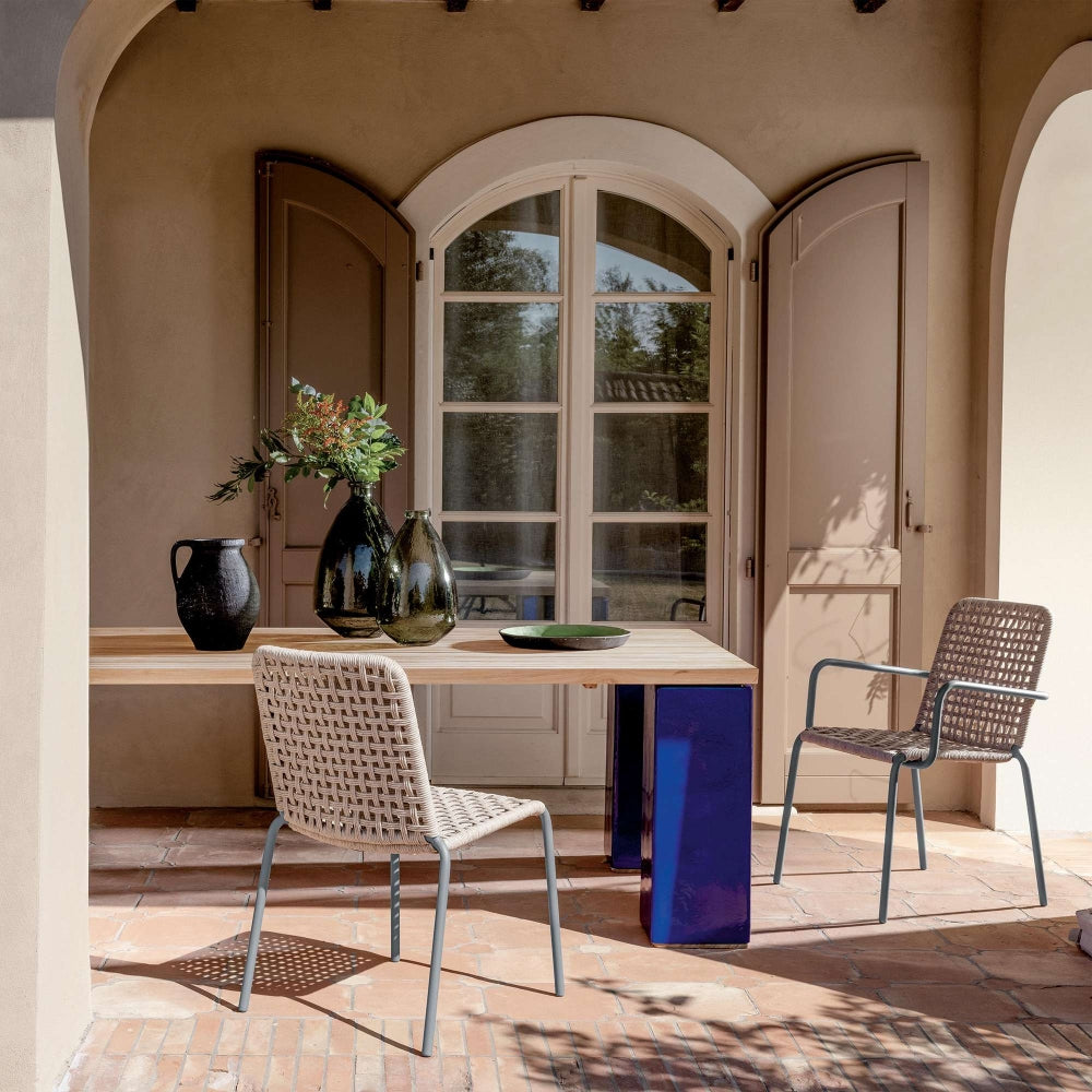 Straw 24 Chair with Armrests | Luxury Furniture Gervasoni