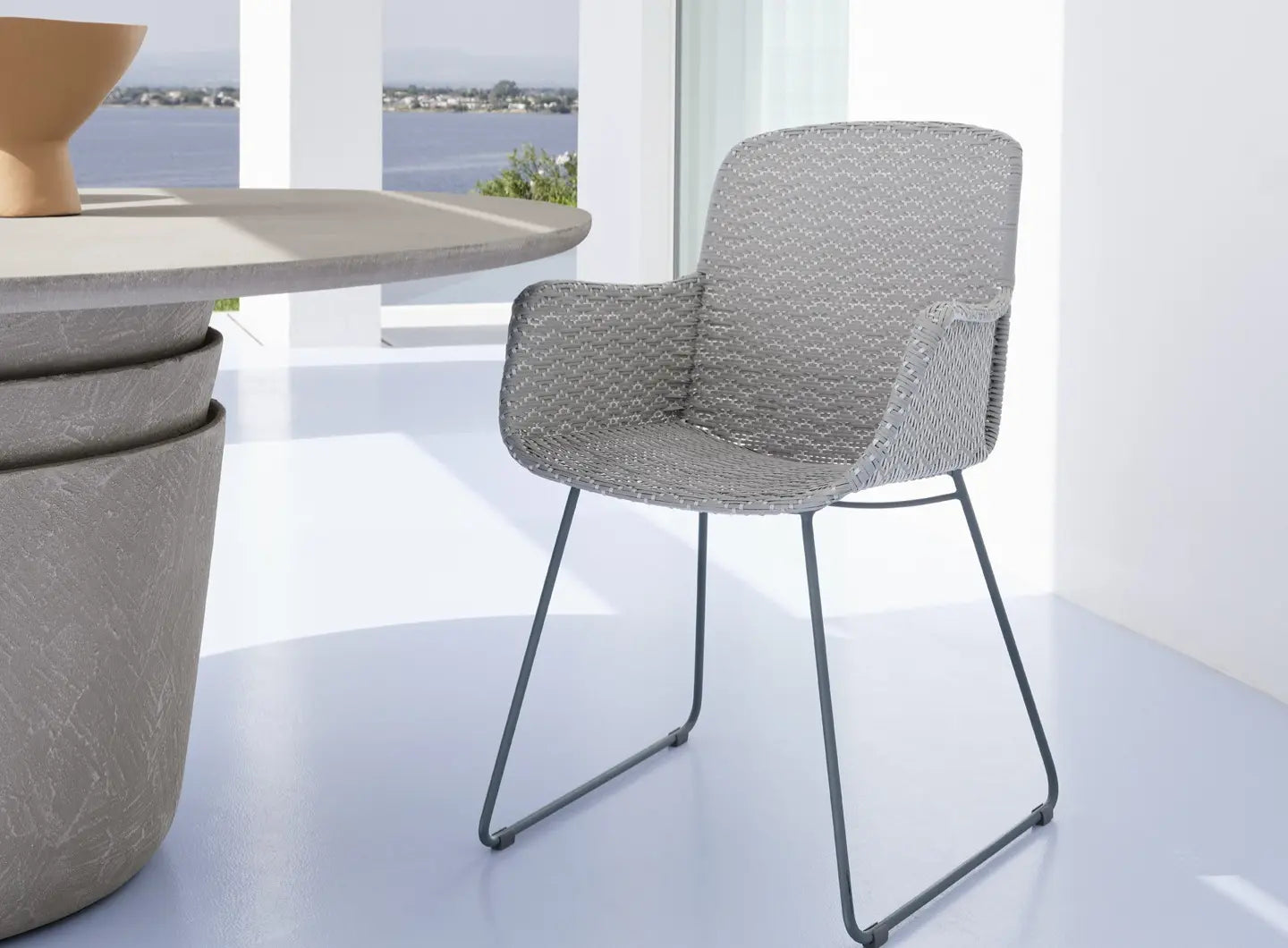 Colette 24 Dining Chair with Armrests | Luxury Living Gervasoni
