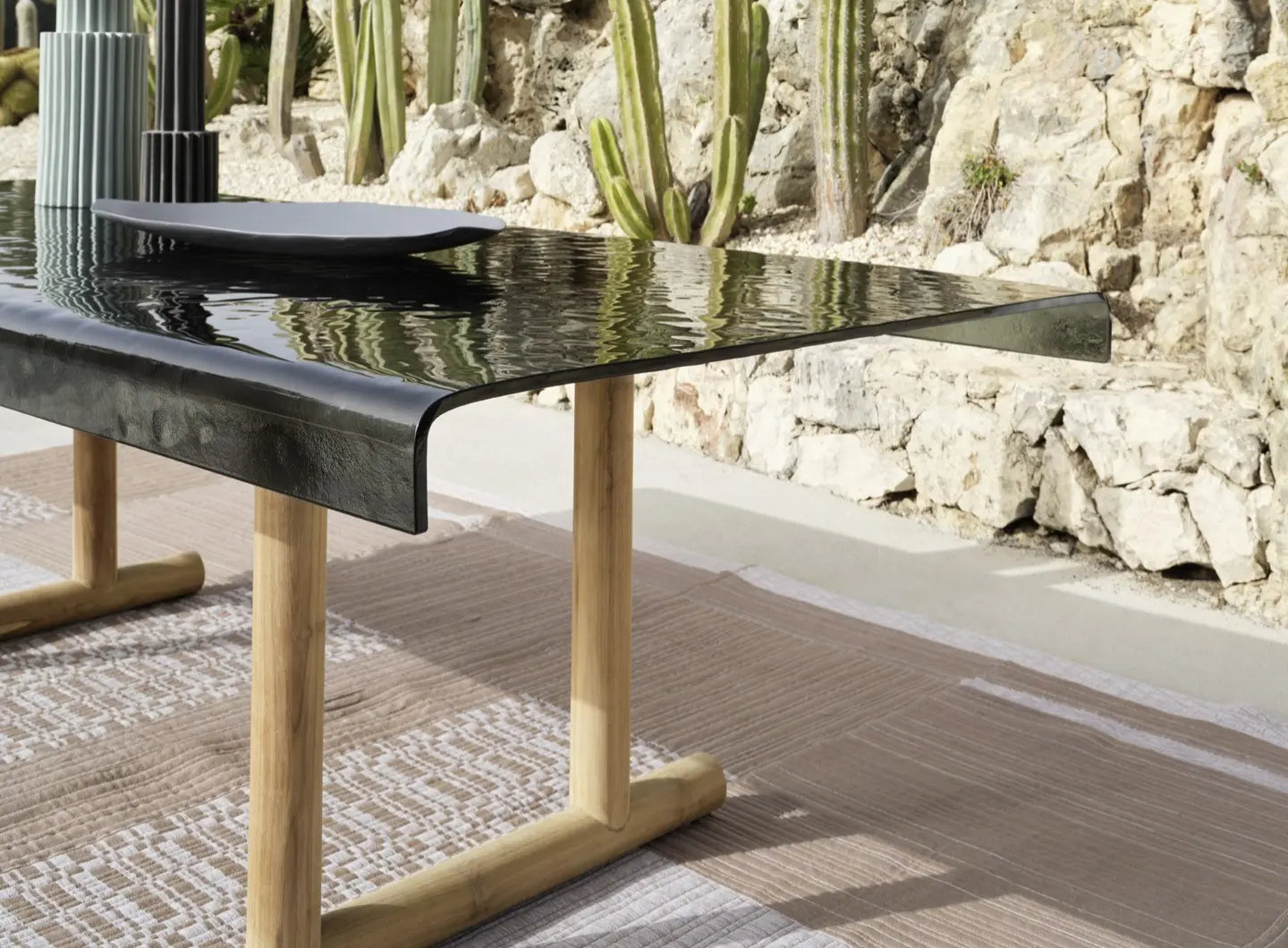 Torii Rectangular Dining Table | Luxury Living Gervasoni