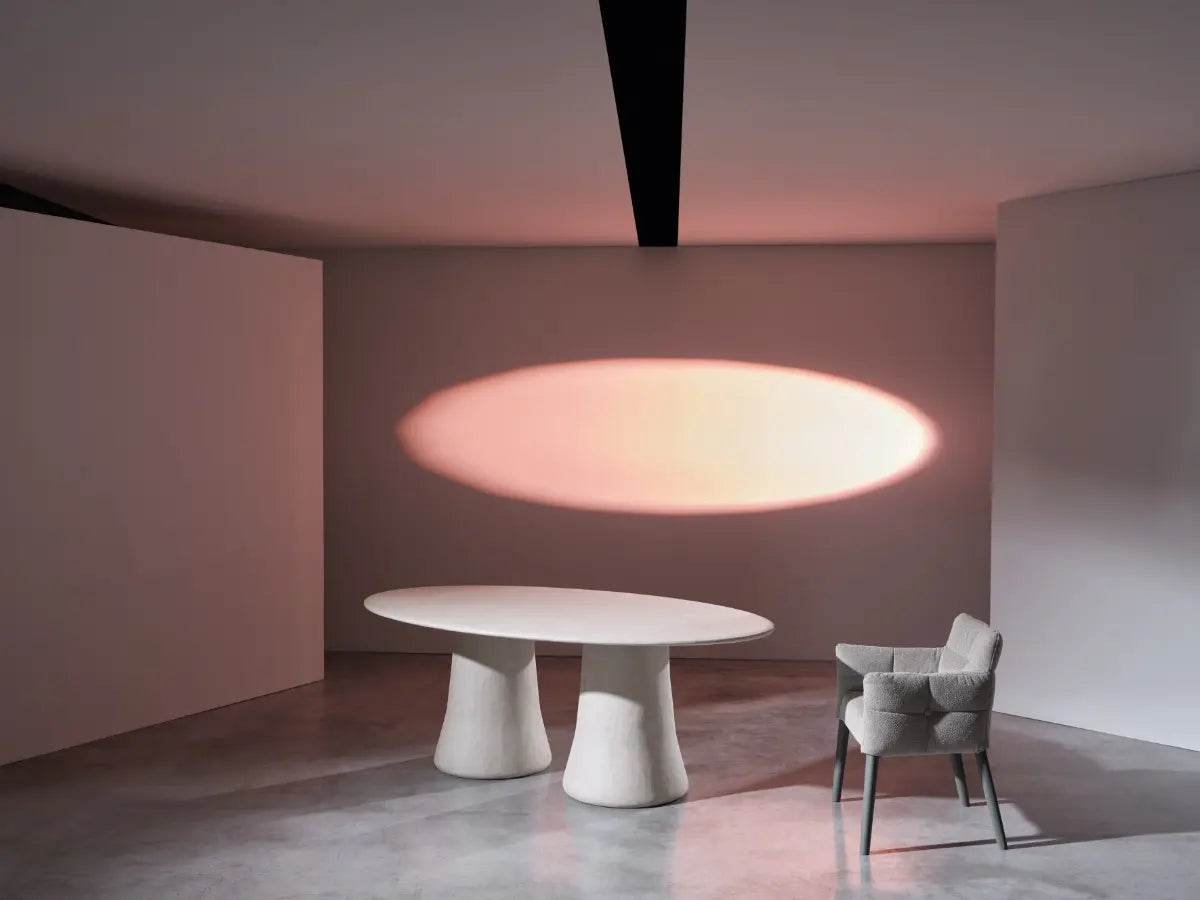 Mae Oval Dining Table | Luxury Living Gervasoni