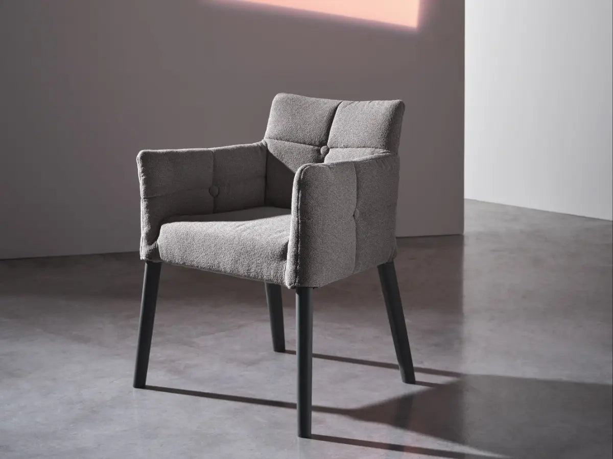Mae Dining Chair with Armrests | Luxury Living Gervasoni