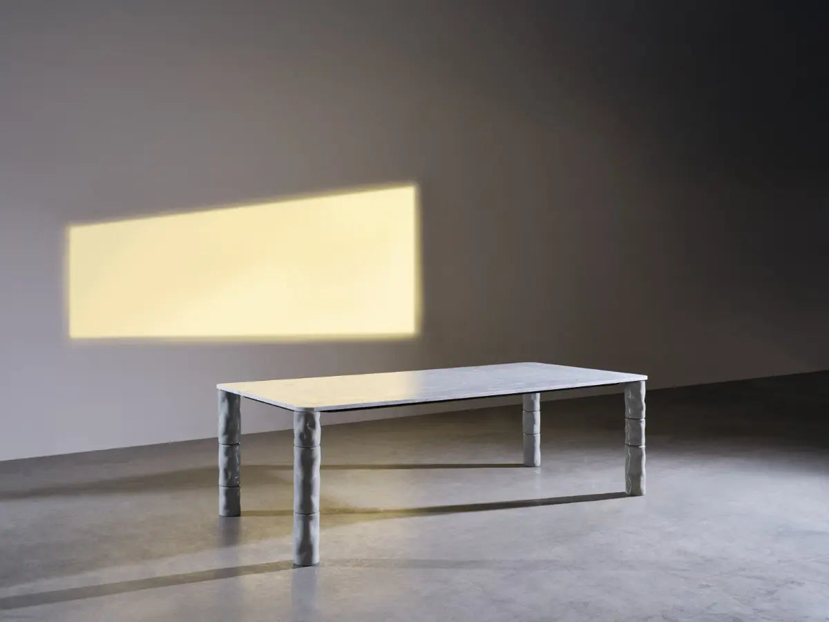 Brick Rectangular Dining Table | Luxury Living Gervasoni