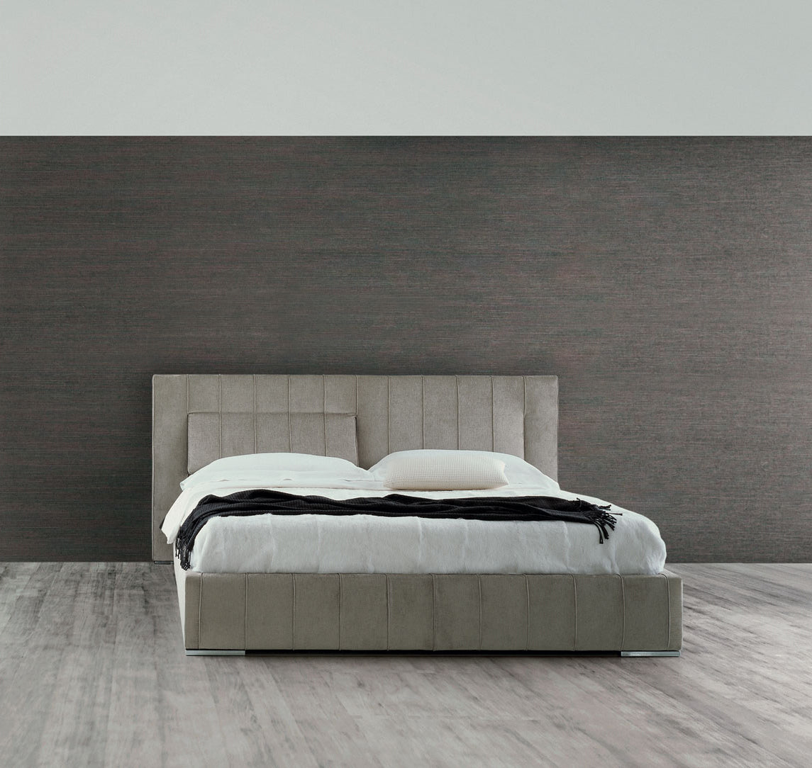 HIGH-WAVE Storage Bed by Hannes Wettstein | Luxury Upholstered Bed