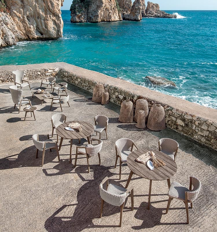 Knit Round Dining Table | Outdoor Luxury Furniture | Ethimo