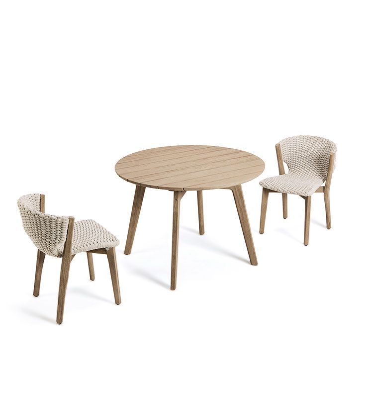 Knit Round Dining Table | Outdoor Luxury Furniture | Ethimo