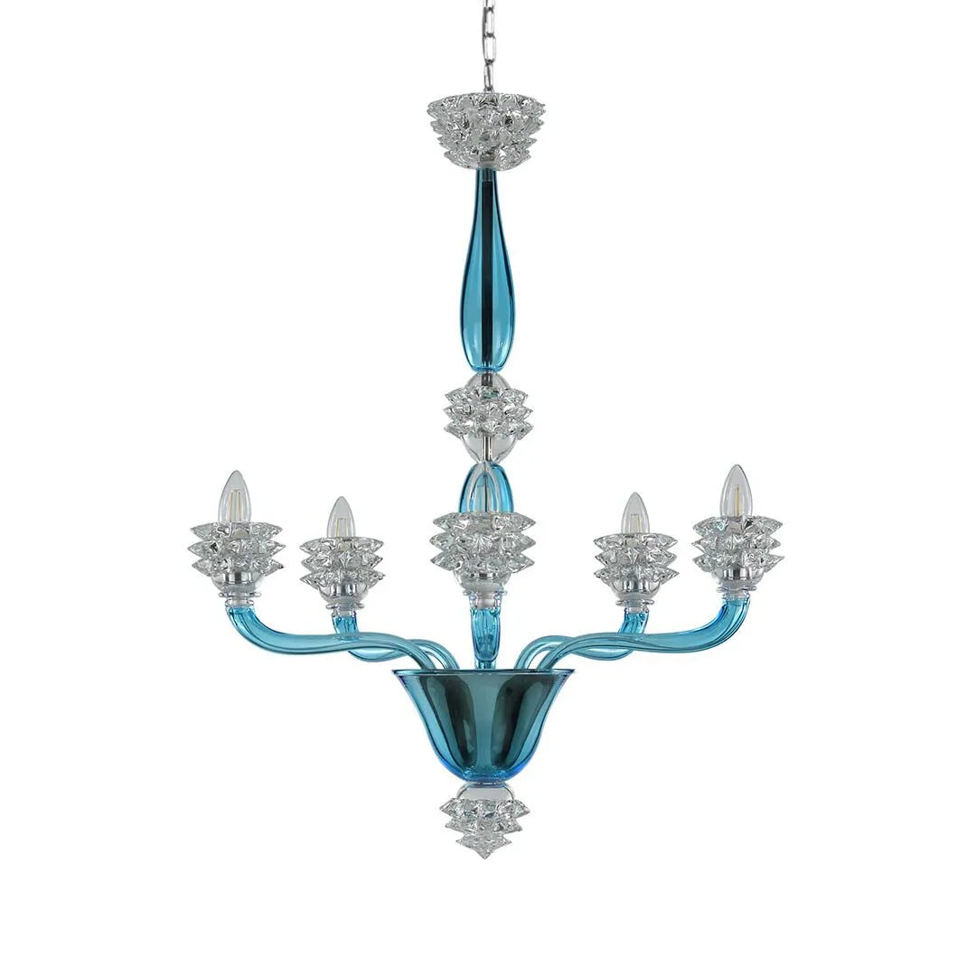 Diamante 5 Lights Chandelier | Multiforme Italian decorative lighting