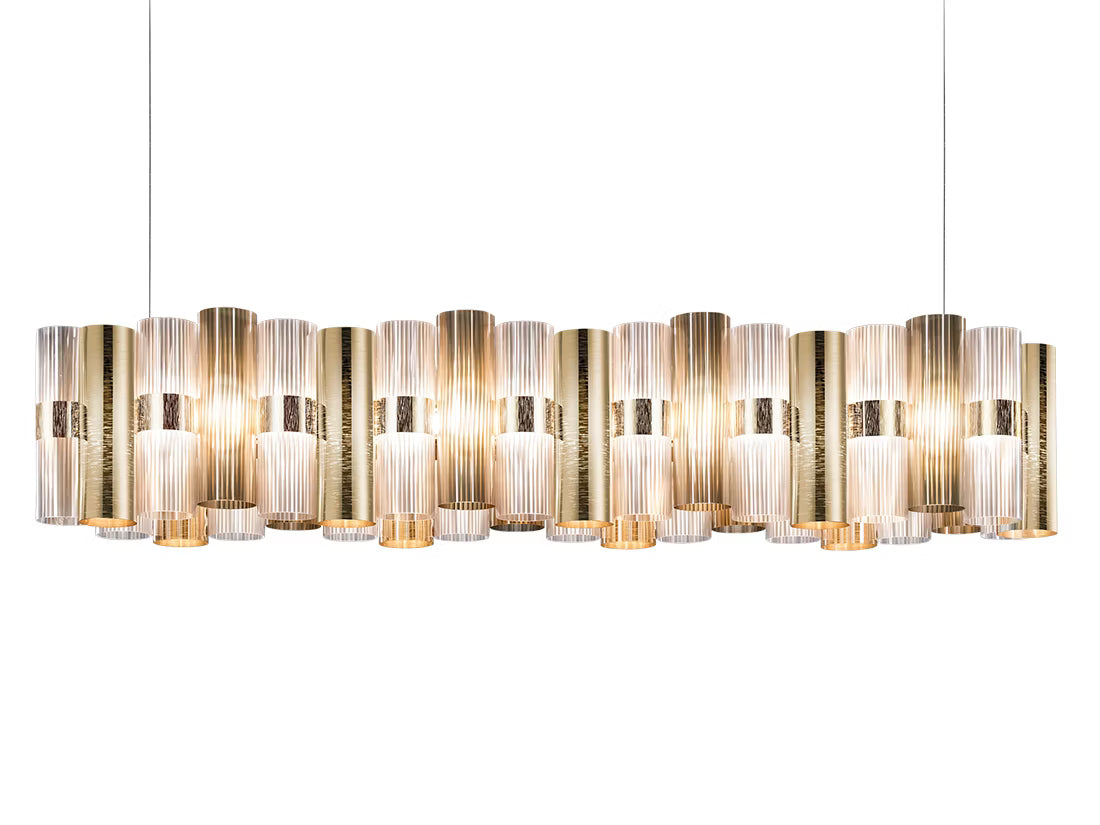 La Lollo Linear Suspension Lamp | Slamp Sculptural Design Lighting