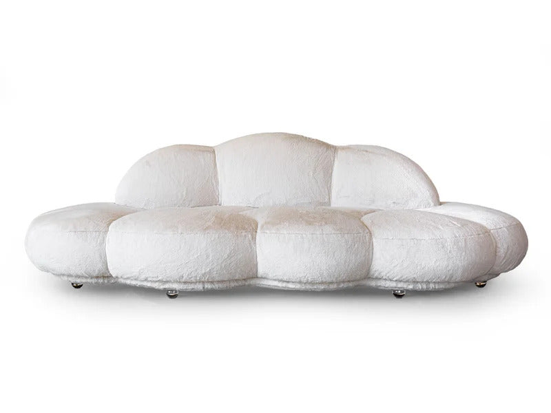 Front view of Le Nuvole Sofa by Giovannetti, designed by Sergio Giobbi in 2009.