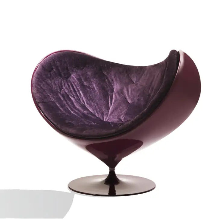Rear view of the Love Armchair highlighting its soft curves and craftsmanship. Giovannetti Collezioni