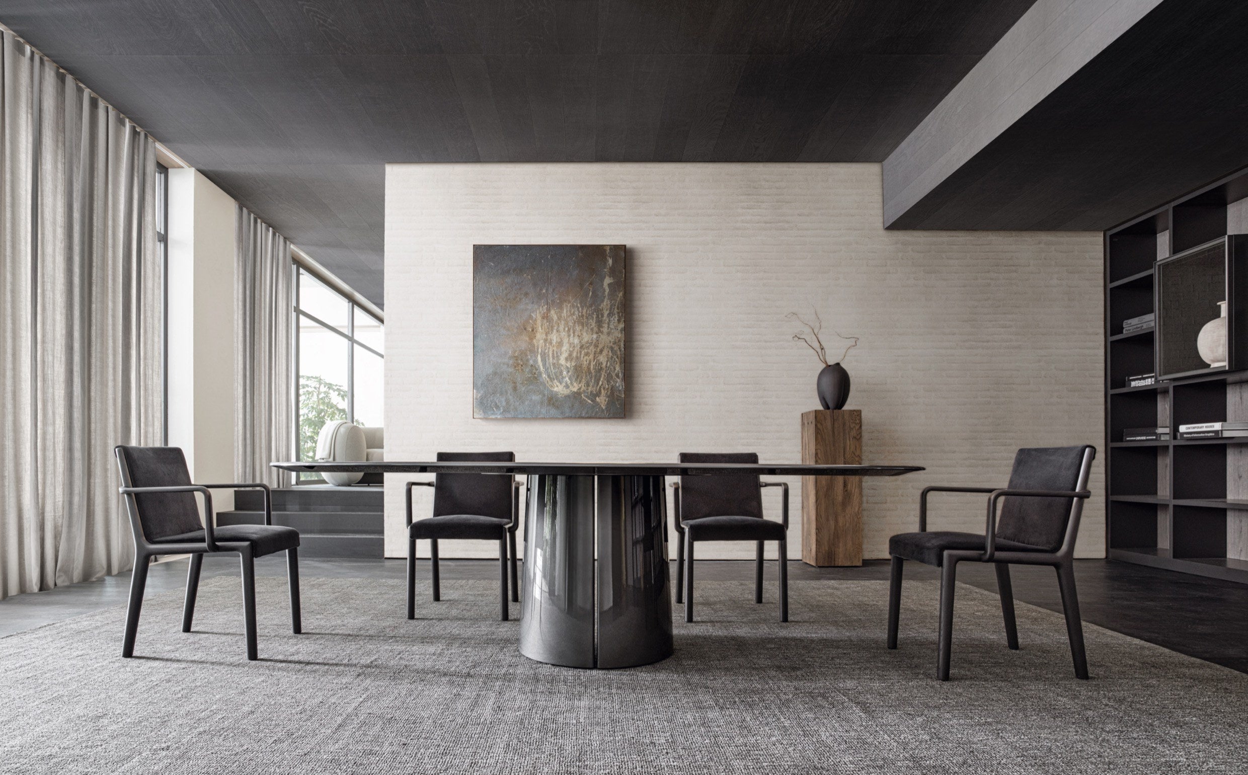 Mateo Oval Dining Table by Vincent Van Duysen | Luxury Wood Table