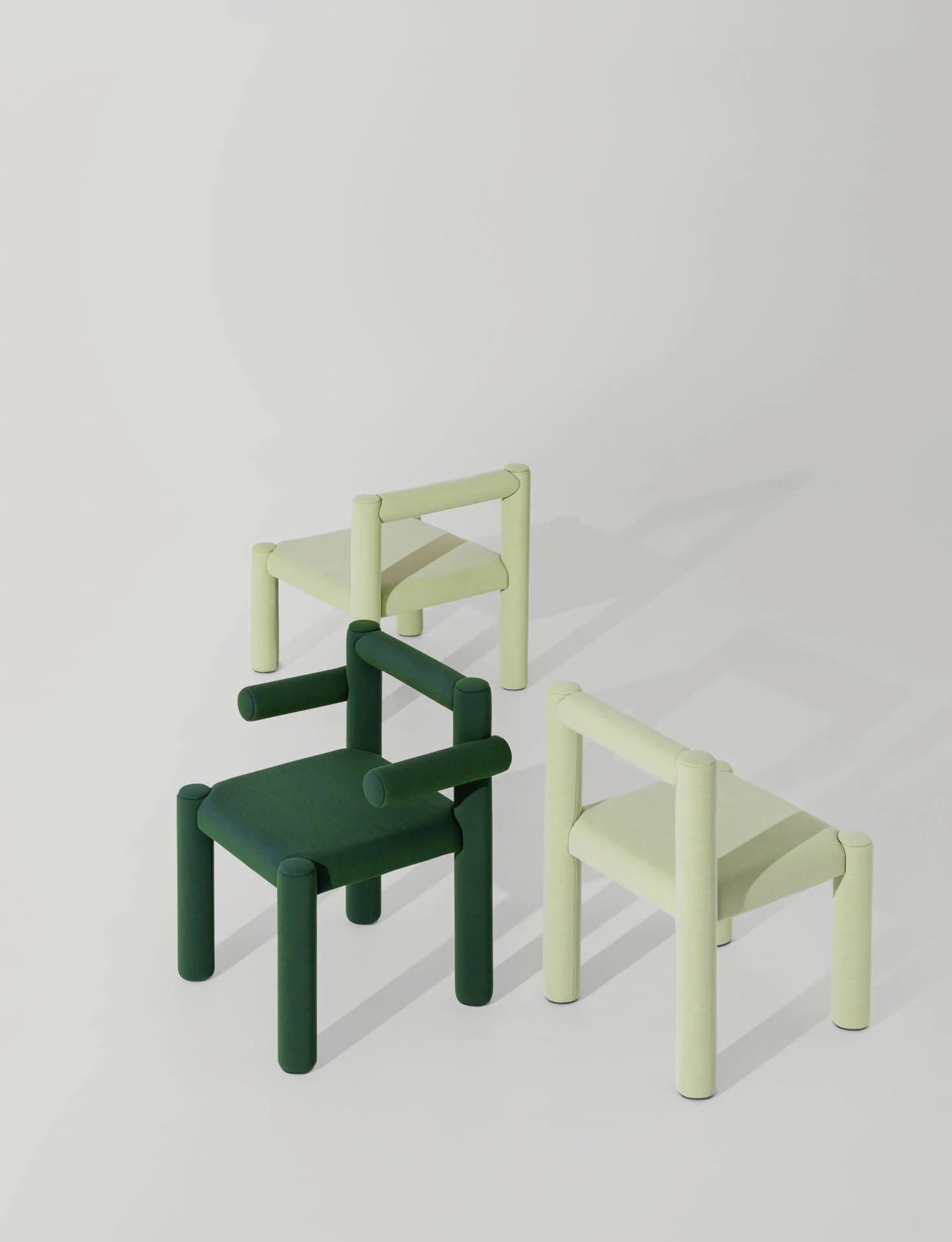 Tu-be Dining Chair with Armrests | Designed by Paolo Vernier | Midj Contemporary Design