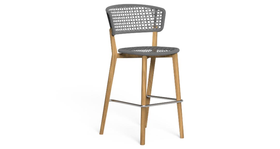 Moon Teak Bar Stool | Luxury Talenti Outdoor Living