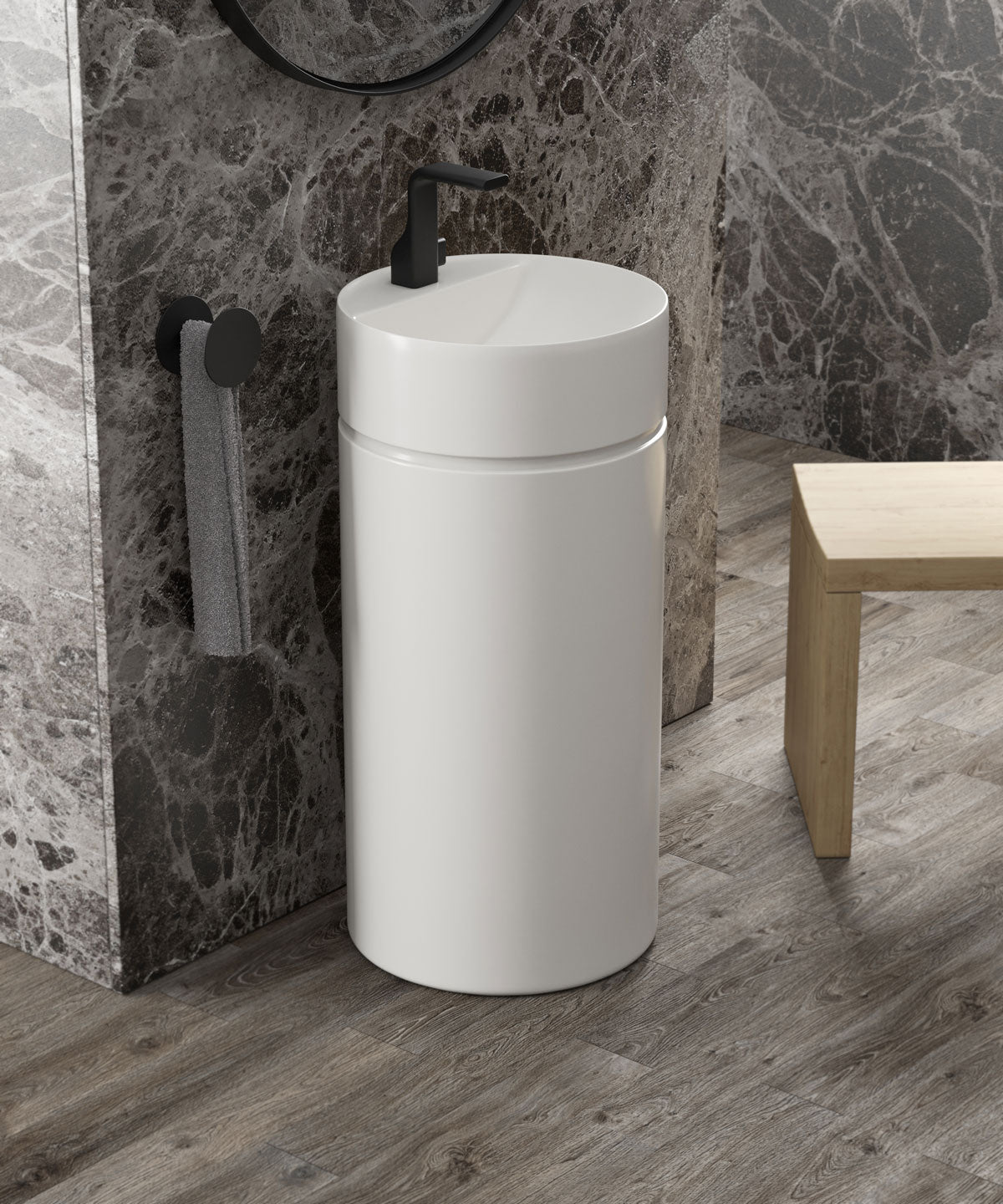 Monotwin Slim Washbasin | Luxury Bathroom | Ceramica Flaminia