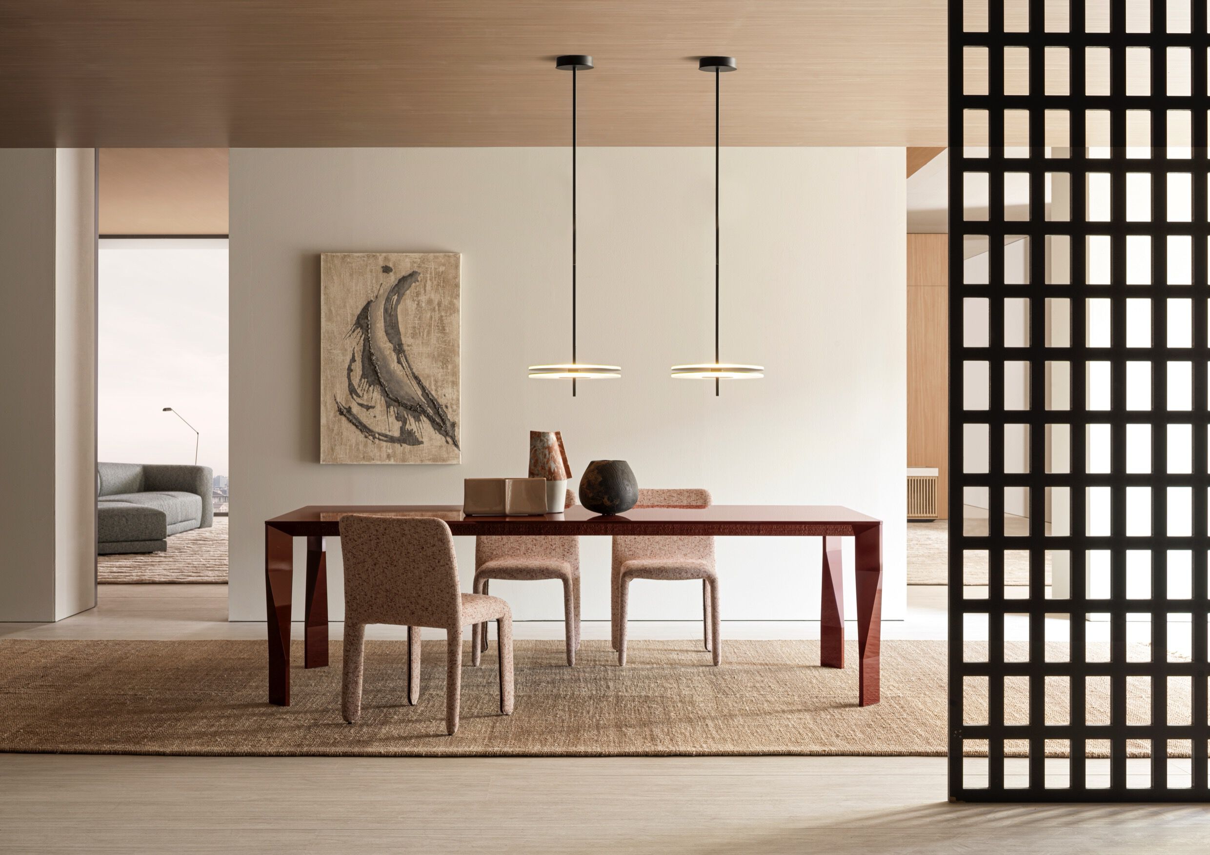 Diamond Dining Table by Patricia Urquiola | Luxury Glass Dining Table