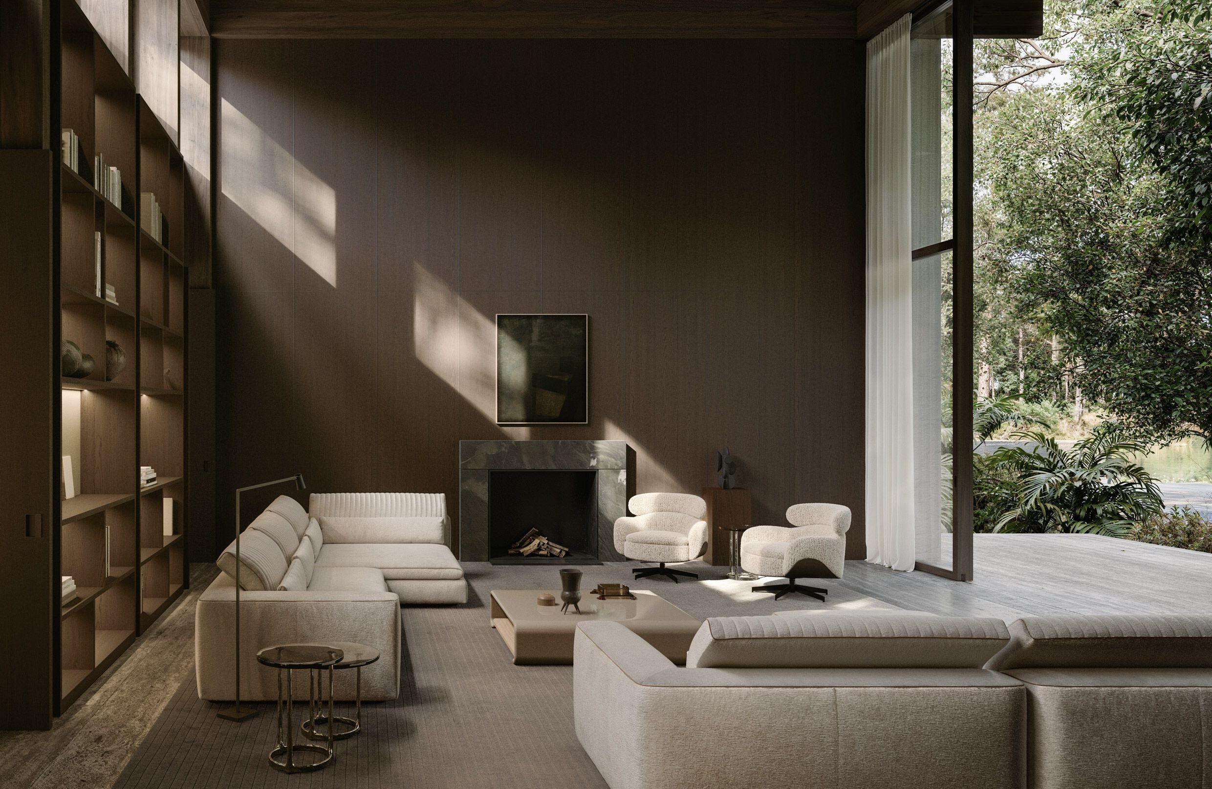 Leonard Armchair by Christophe Delcourt | Luxury Swivel Lounge Chair