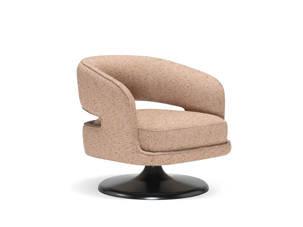 LINEA Swivel Armchair by Vincent Van Duysen | Luxury Italian Design