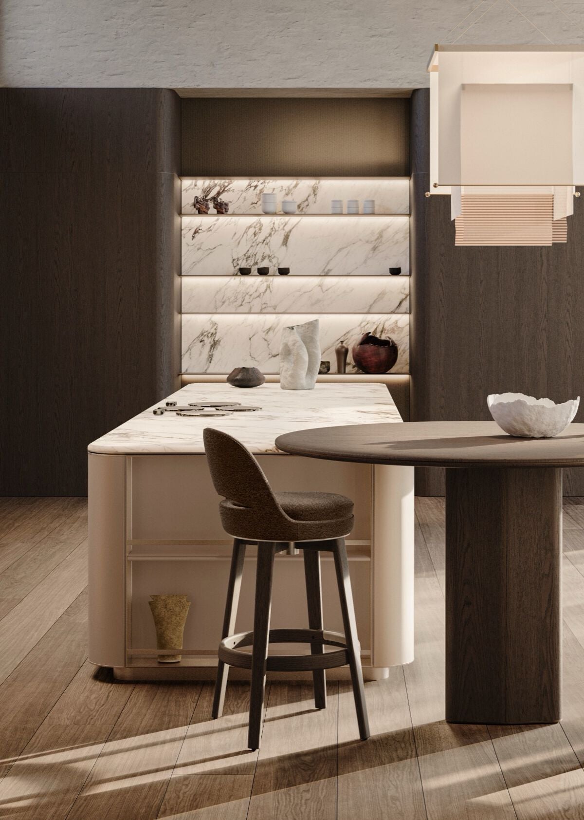 Mollis Stool by Vincent Van Duysen | Luxury Swivel Stool