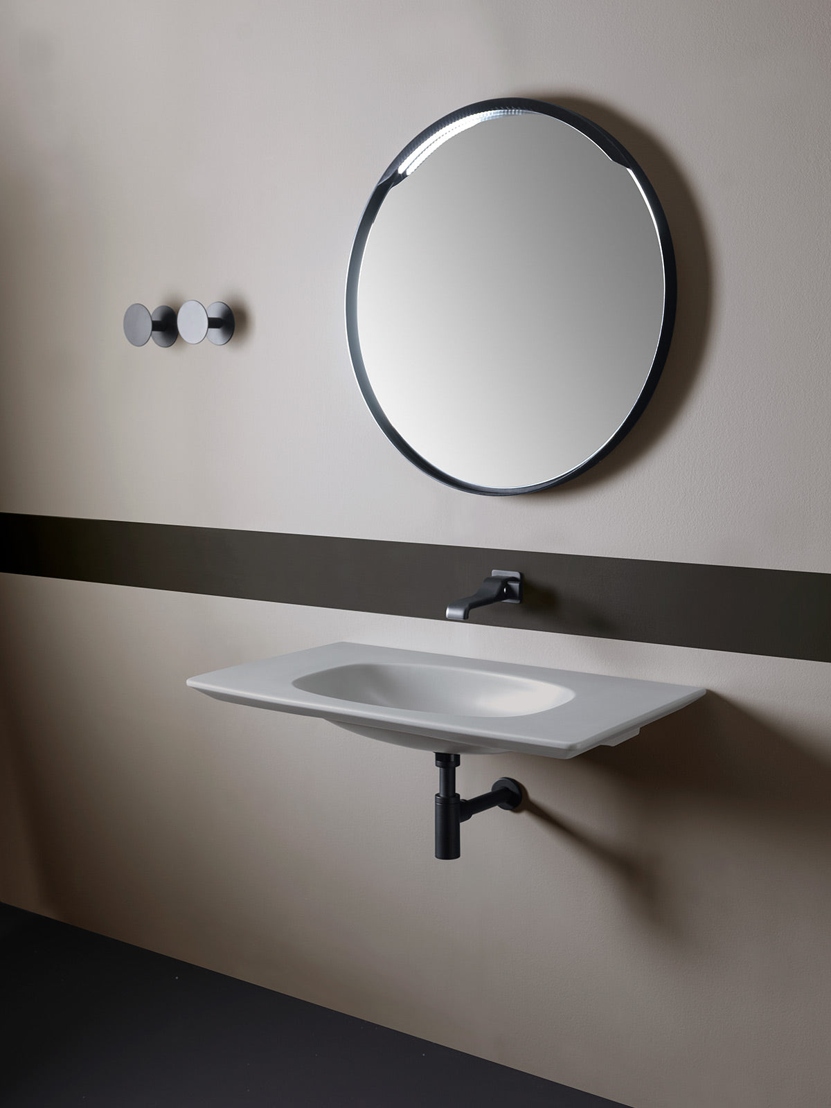 Nudaflat Flat Wall Mounted Washbasin Ceramica Flaminia
