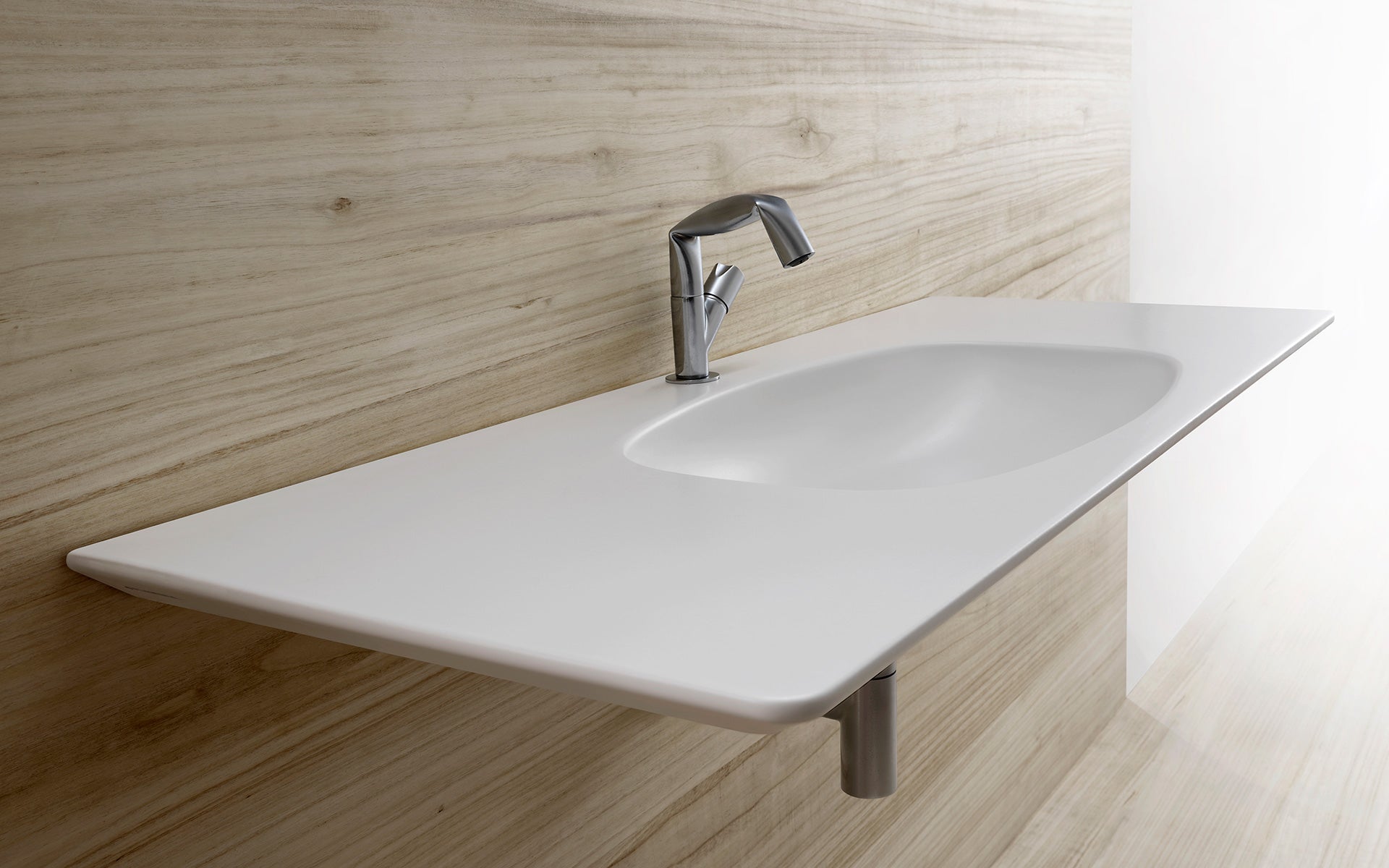 Nudaflat Flat Wall Mounted Washbasin Ceramica Flaminia
