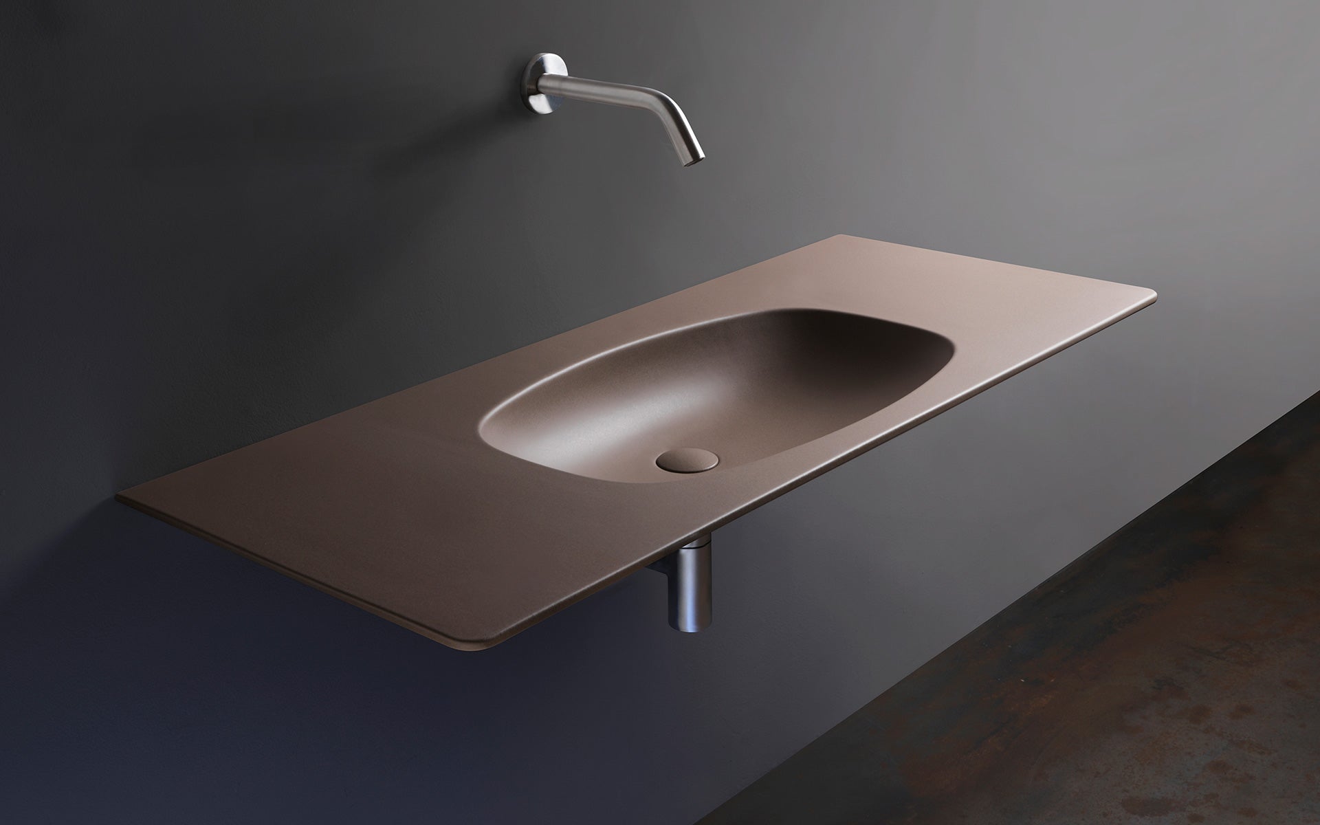 Nudaflat Flat Wall Mounted Washbasin Ceramica Flaminia