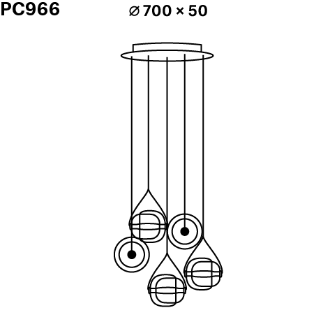 Capsula Metal Canopy Pendant Lamp | Brokis