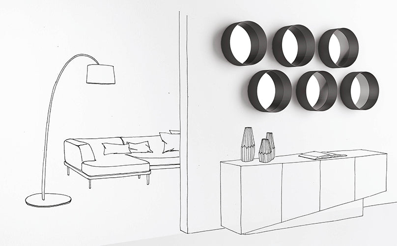 Punto Mirror | Minottiitalia Boutique Italian Furniture