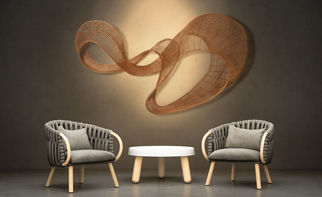 Linya Wall Art Lighting | Luxury Lighting | Kenneth Cobonpue