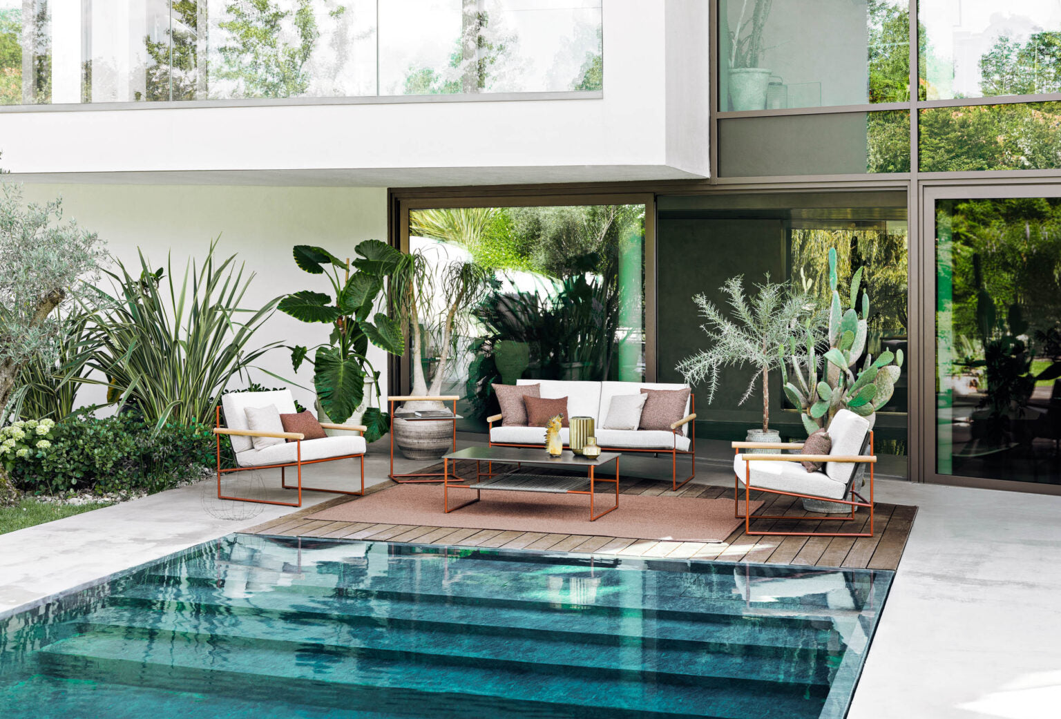 Pipe Rectangular Coffee Table | Atmosphera Soul of Outdoor