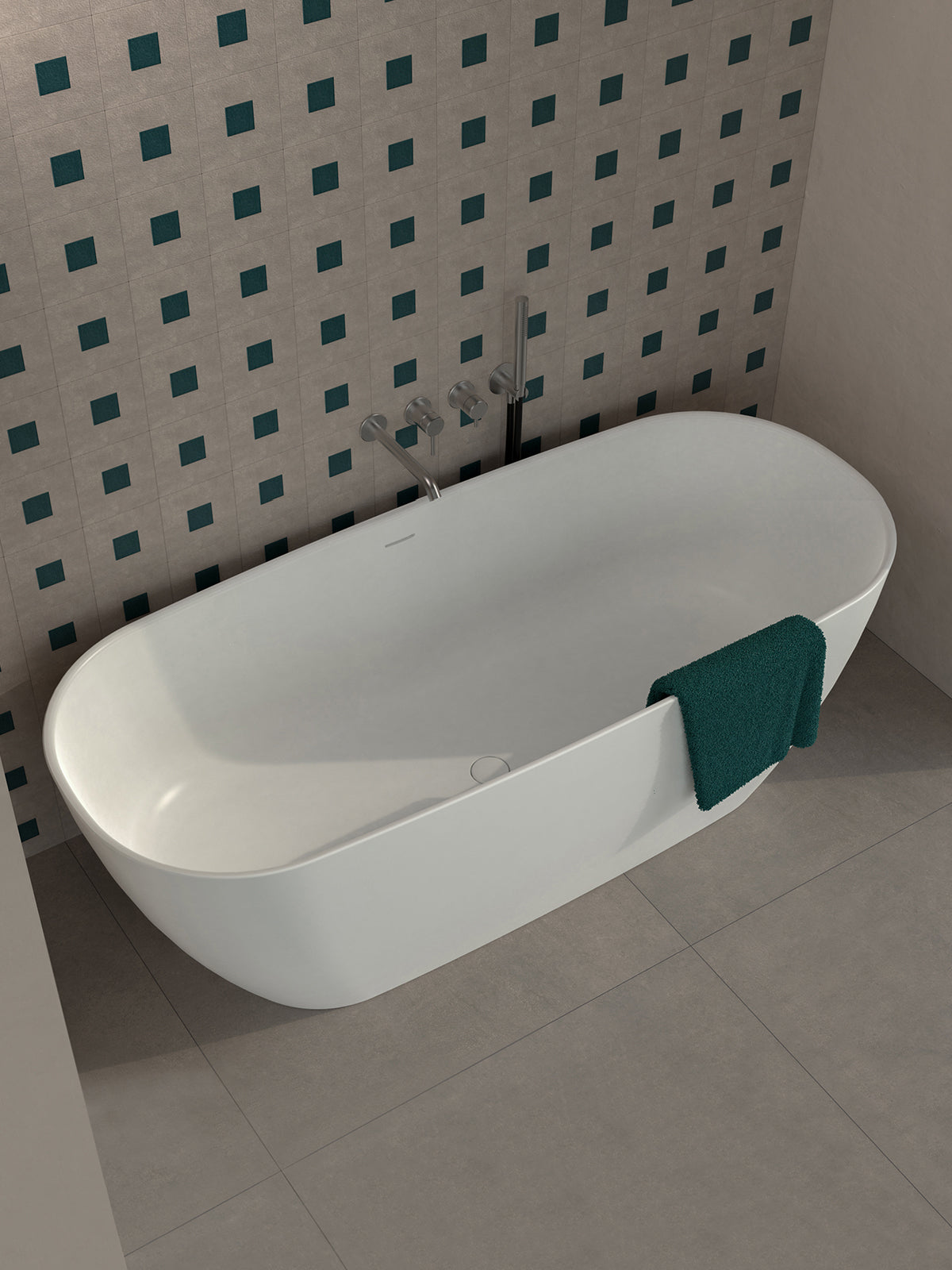 Play 170 Oval Bathtub Luxury Bathroom Ceramica Flaminia