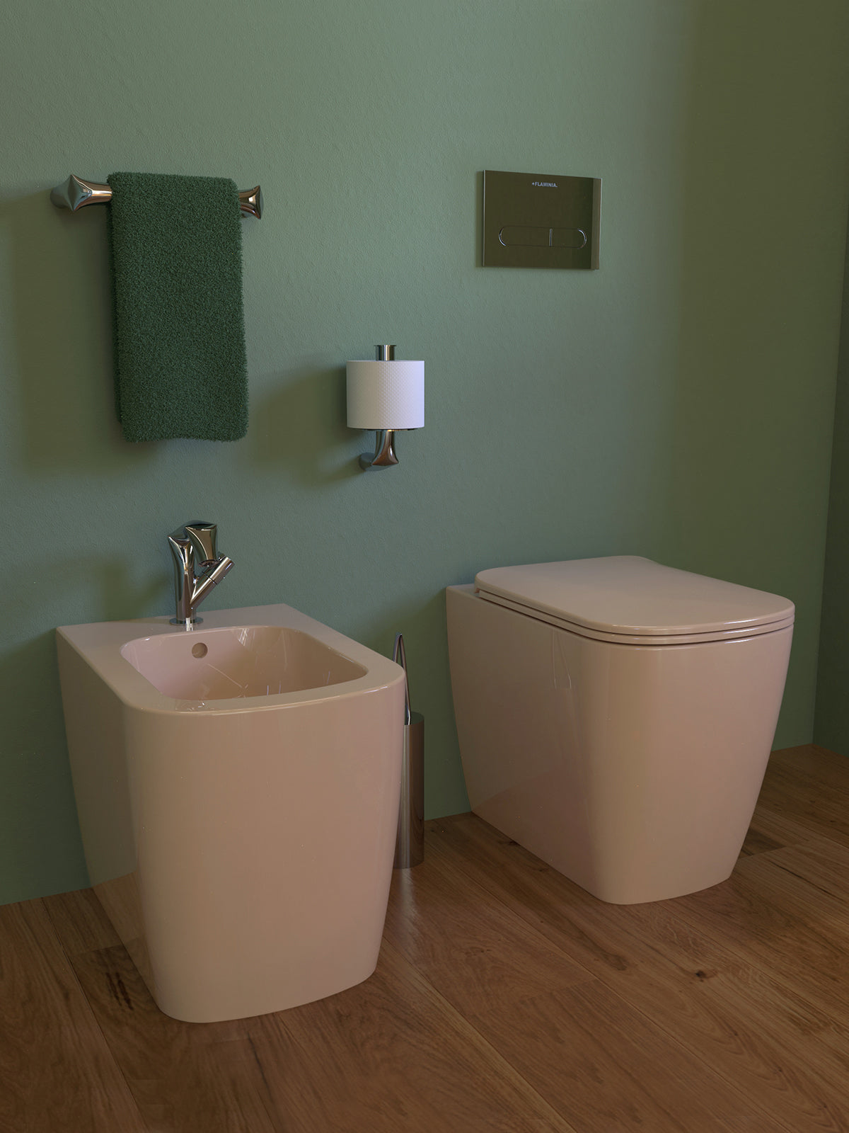 Play Floor Mounted Toilet Luxury Bathroom Ceramica Flaminia