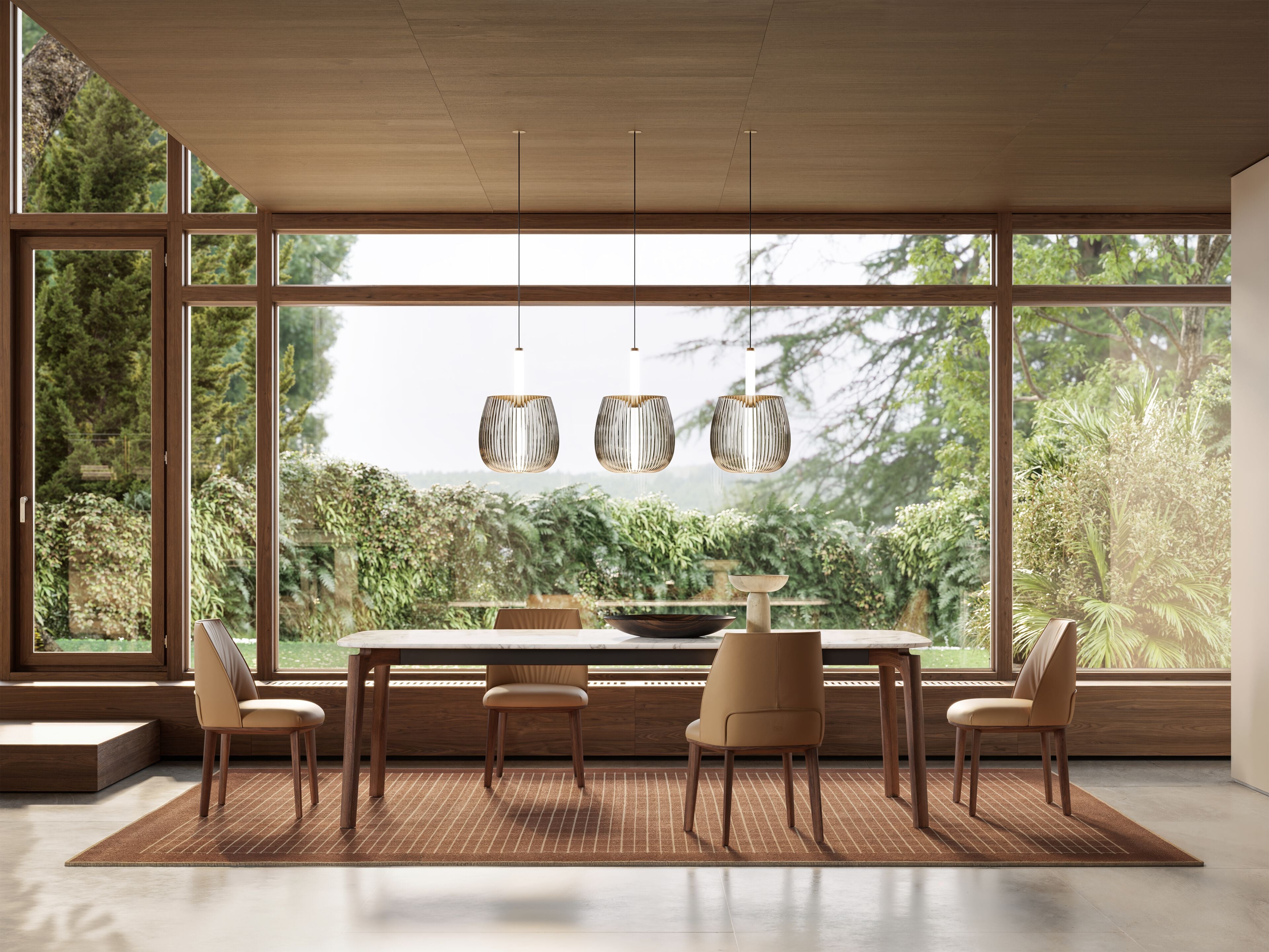 Poltrona Frau Abigail Rectangular Marble Table by Roberto Lazzeroni