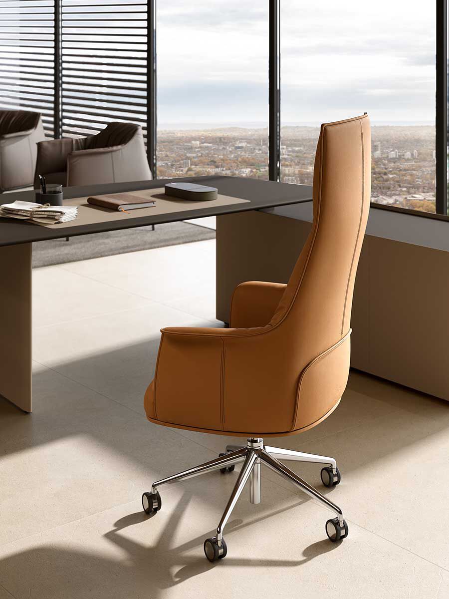 Archibald Task Office Chair | Luxury Executive Leather Office Chair