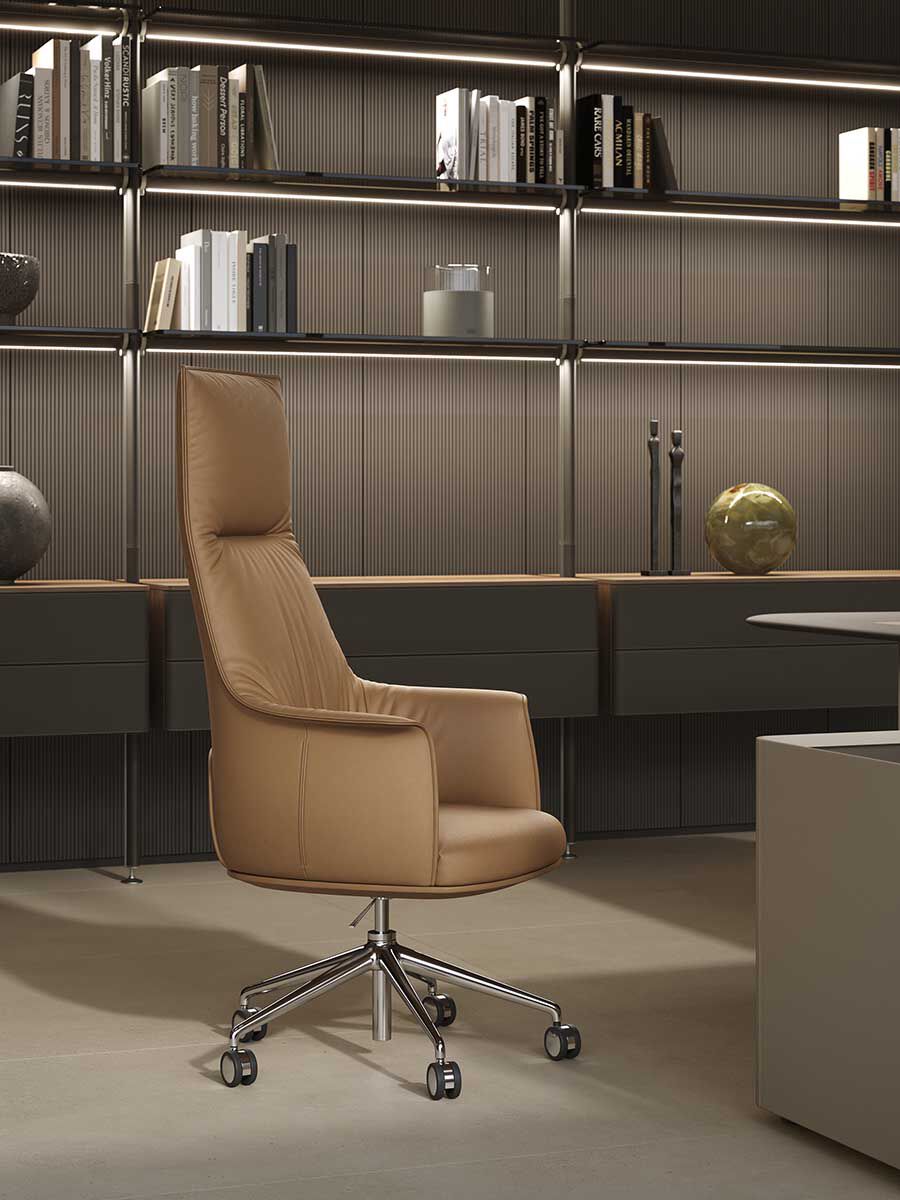 Archibald Task Office Chair | Luxury Executive Leather Office Chair